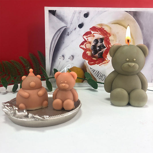 Animal Chubby Bear Scented Candle Plaster