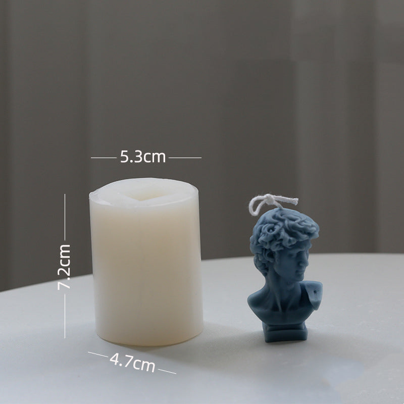 Ancient Bust Statue Decoration Scented Candle