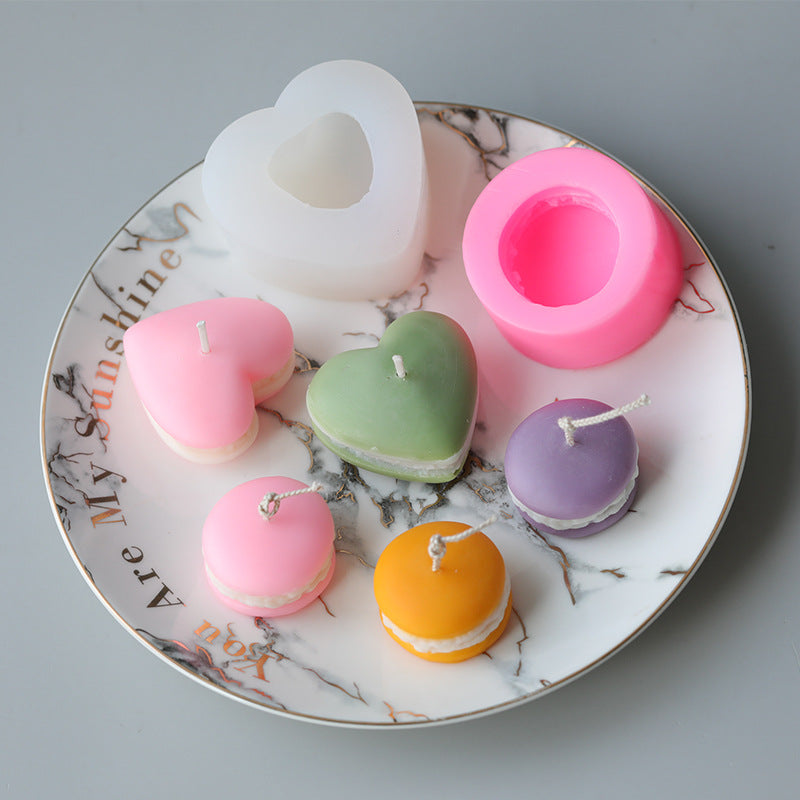 Macaron Color Scented Candle Mold Handmade Wax DIY Materials