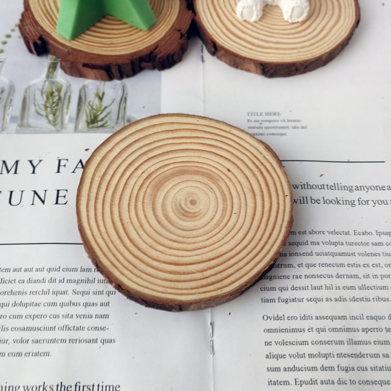 Gypsum Scented Candle, Diffuser Stone, Decoration,Round Wooden Base