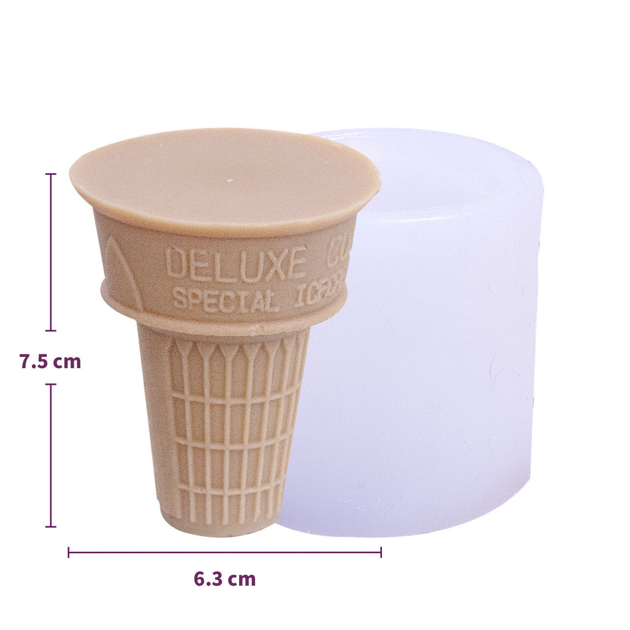 Three Dimensional Cone Scented Candle Silicone Mold