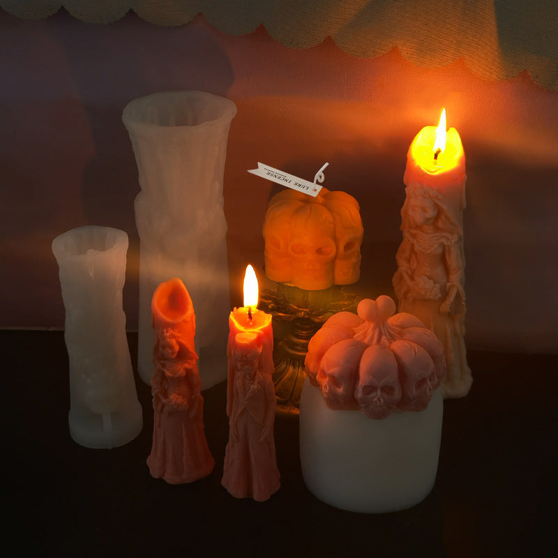 Ghost Groom Halloween Scented Candle Silicone Mold