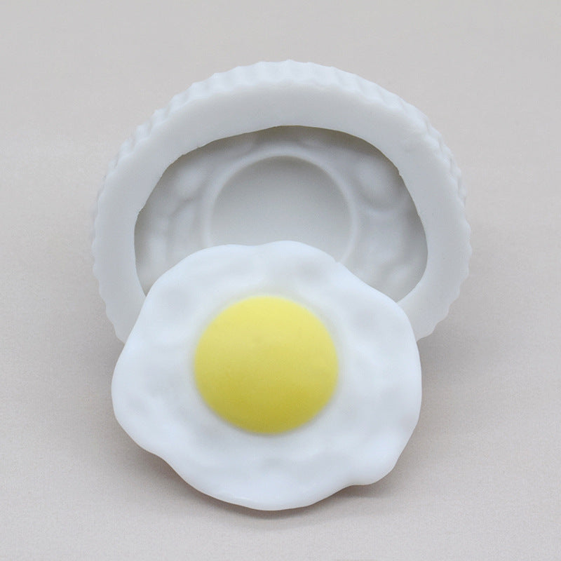 Toast Sliced Bread Poached Egg Scented Candle Silicone Mold