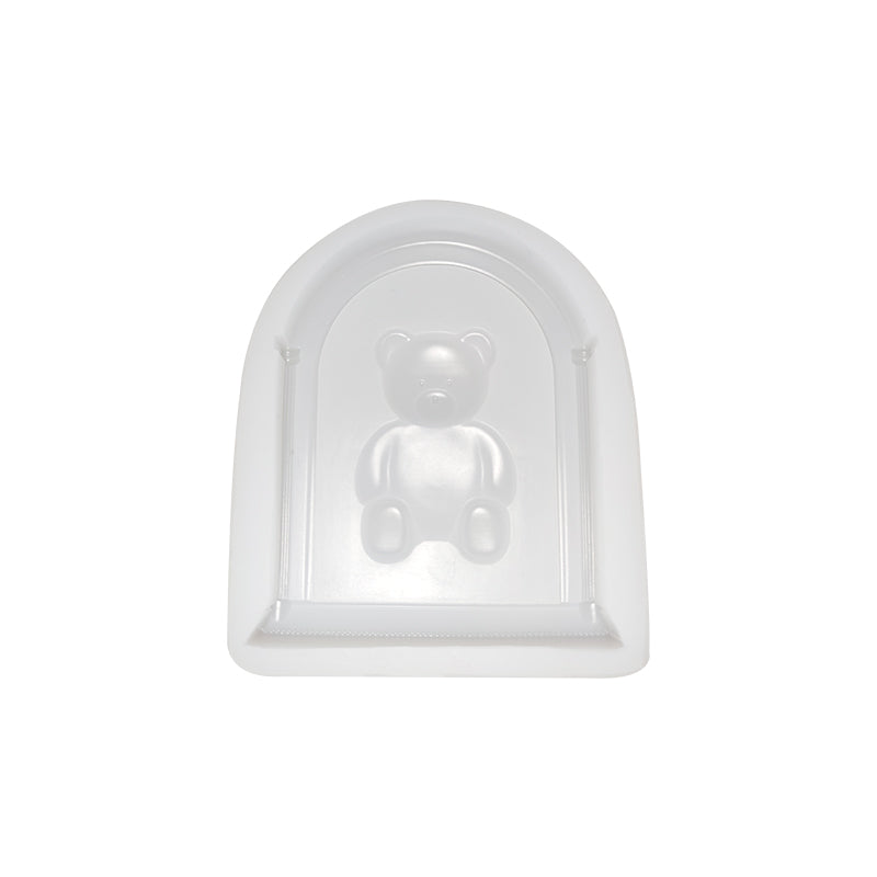 Teddy Bear Photo Frame Scented Candle Silicone Mold