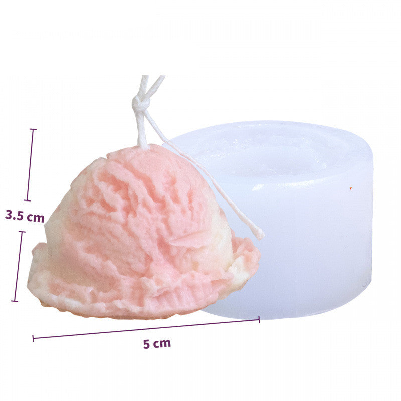 Three Dimensional Cone Scented Candle Silicone Mold